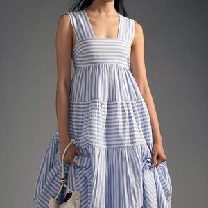 Anthropologie Helena Square Neck Dress